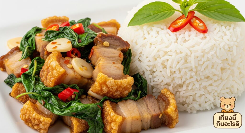 กระเพราหมูกรอบ1